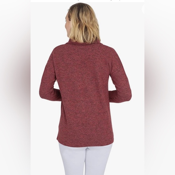 Ruby Rd. Women's Cozy Button Overlay Top small - Picture 3 of 11
